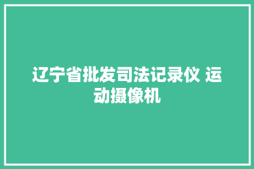 辽宁省批发司法记录仪 运动摄像机