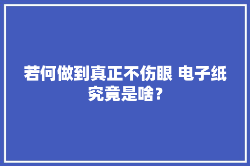 若何做到真正不伤眼 电子纸究竟是啥？,墨水弄在衣服上用什么可以清除。