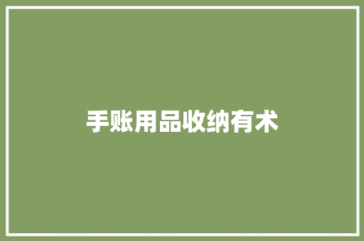 手账用品收纳有术,收纳师资格证怎么报考。