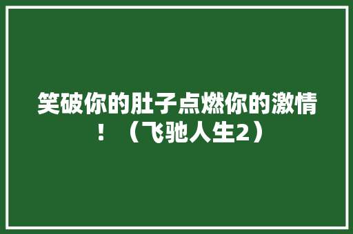 笑破你的肚子点燃你的激情！（飞驰人生2） 笑破你的肚子点燃你的激情！（飞驰人生2） 互联通信