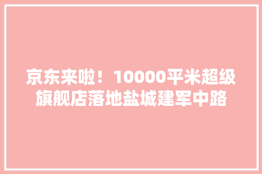 京东来啦！10000平米超级旗舰店落地盐城建军中路