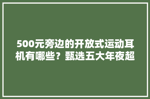 500元旁边的开放式运动耳机有哪些？甄选五大年夜超值产品推荐