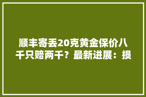 顺丰寄丢20克黄金保价八千只赔两千？最新进展：损失黄金找到了