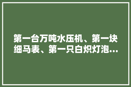 第一台万吨水压机、第一块细马表、第一只白炽灯泡……上海工业博物馆首批藏品亮相！