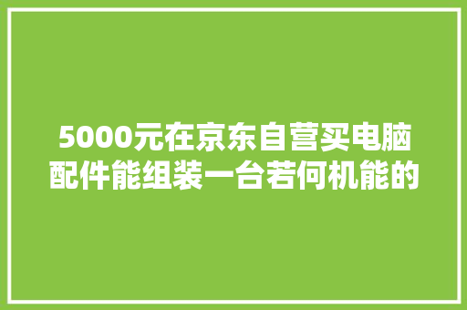5000元在京东自营买电脑配件能组装一台若何机能的主机？
