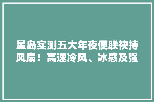 星岛实测五大年夜便联袂持风扇！高速冷风、冰感及强力芭蕉哪款更好？,风扇带灯图片大全。