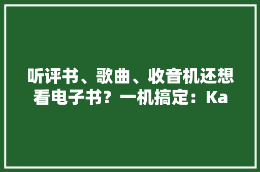听评书、歌曲、收音机还想看电子书？一机搞定：Kaito KA29 听评书、歌曲、收音机还想看电子书？一机搞定：Kaito KA29 互联通信