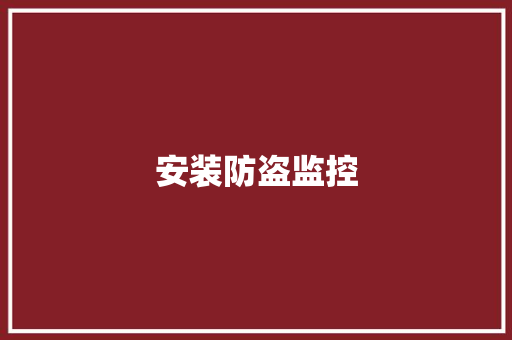 安装防盗监控,安装师傅接单平台app。