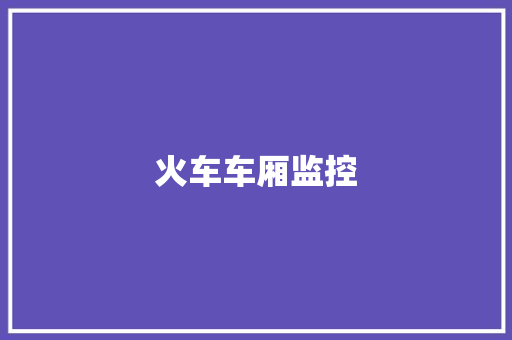 火车车厢监控,车厢3.8米有什么车型。