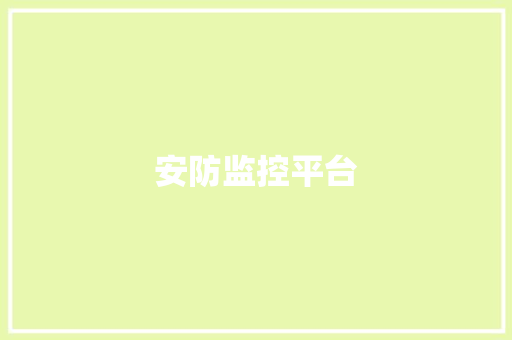 安防监控平台,画面分割器。