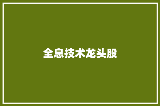 全息技术龙头股