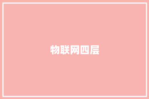 物联网四层