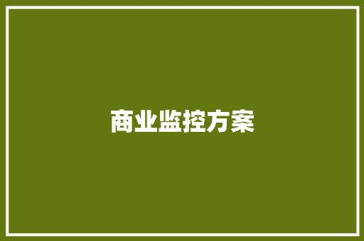 商业监控方案,装修时间几点到几点不算扰民。