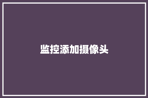 监控添加摄像头,摄像头麦克风音响一体。