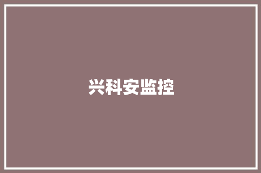 兴科安监控