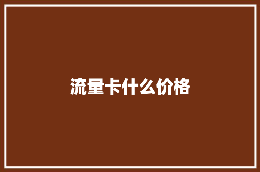 流量卡什么价格,流量仪表厂家。