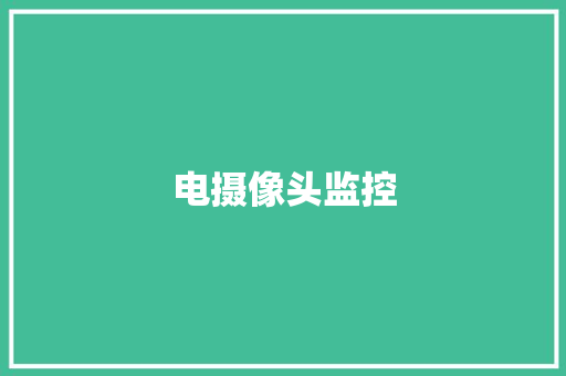 电摄像头监控,摄像头监控哪个品牌好。