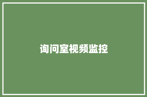 询问室视频监控,记录仪十大品牌排行榜。