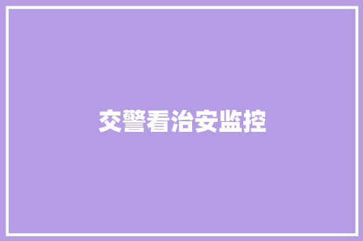 交警看治安监控,岗亭图片效果图。
