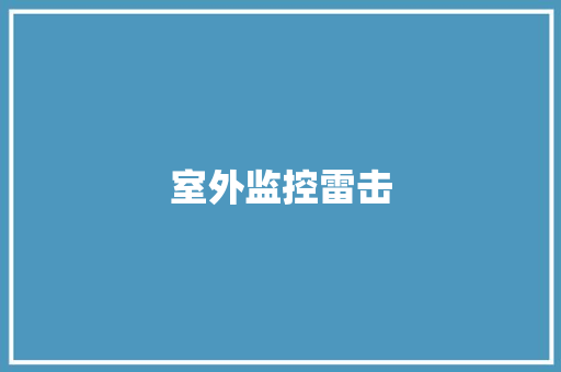 室外监控雷击