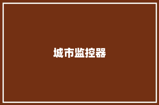 城市监控器
