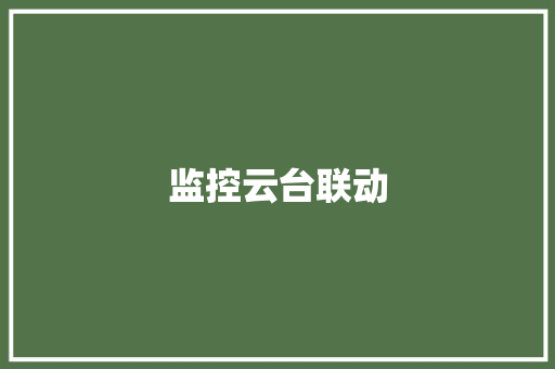 监控云台联动