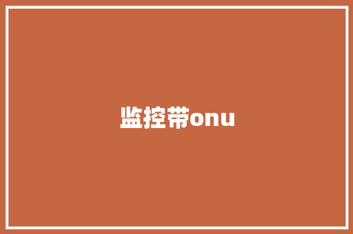 监控带onu
