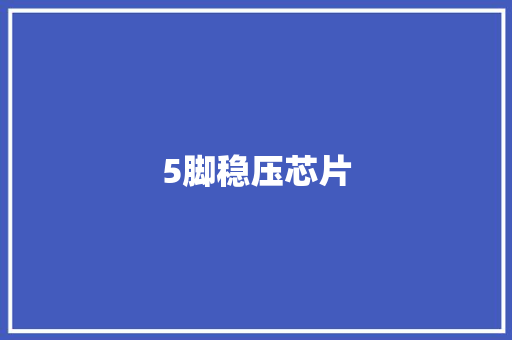 5脚稳压芯片