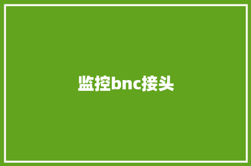 监控bnc接头