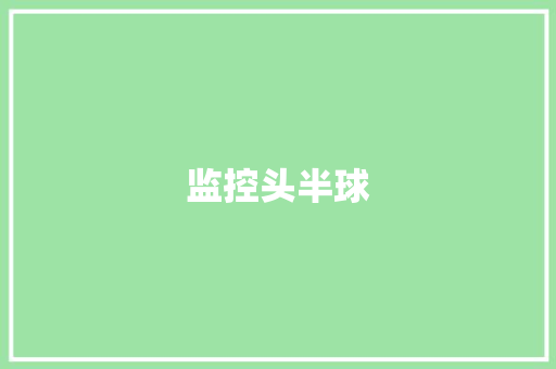 监控头半球
