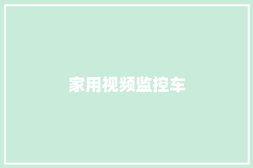 家用视频监控车 家用视频监控车 互联通信