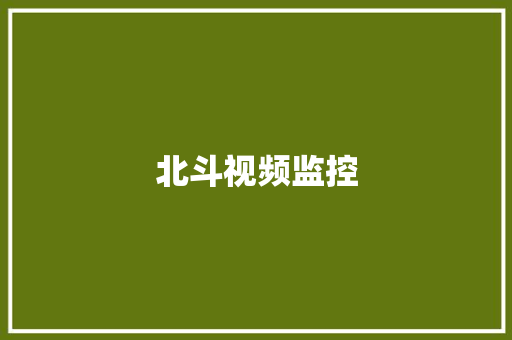 北斗视频监控