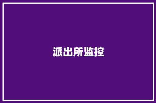 派出所监控