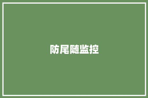 防尾随监控