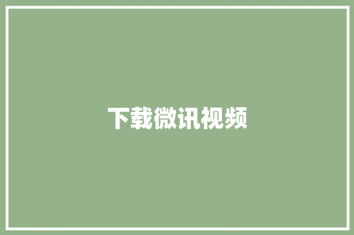 下载微讯视频