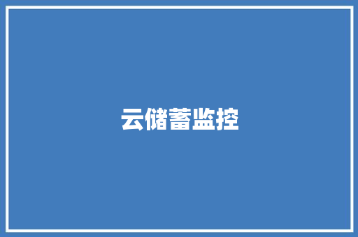 云储蓄监控