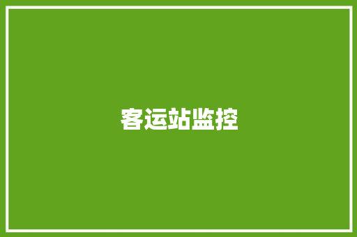 客运站监控,路段是什么意思。