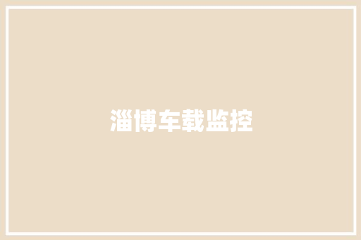 淄博车载监控