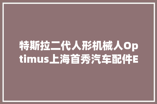 特斯拉二代人形机械人Optimus上海首秀汽车配件ETF（562260）涨近2%三花智控涨超5%丨ETF不雅观察
