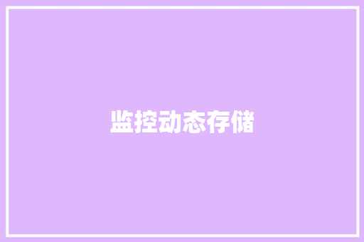 监控动态存储,存储权限在哪里打开。