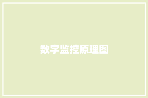 数字监控原理图