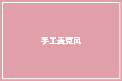 手工麦克风 手工麦克风 智能科技
