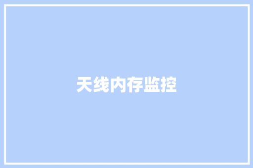 天线内存监控