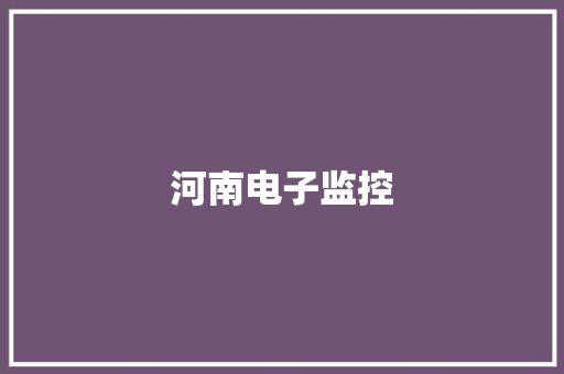河南电子监控,摄像头监控哪个品牌好。