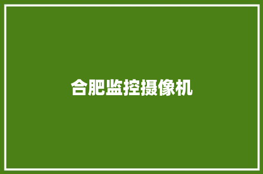 合肥监控摄像机,抛物线。