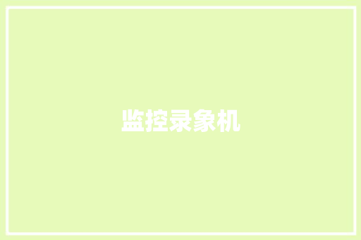 监控录象机,录像机接交换机哪个口。