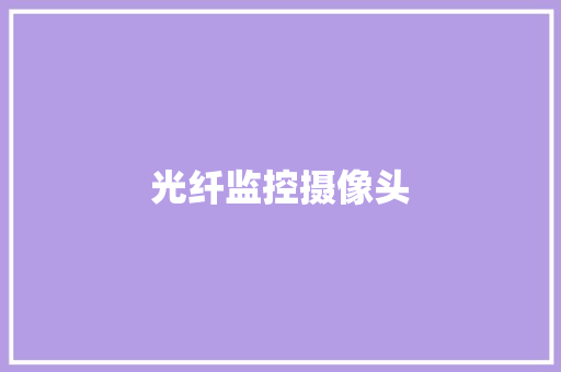 光纤监控摄像头 光纤监控摄像头 智能家居