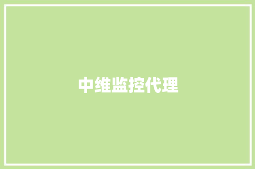 中维监控代理,通道天气预报。