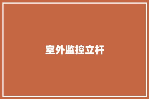 室外监控立杆 室外监控立杆 人工智能