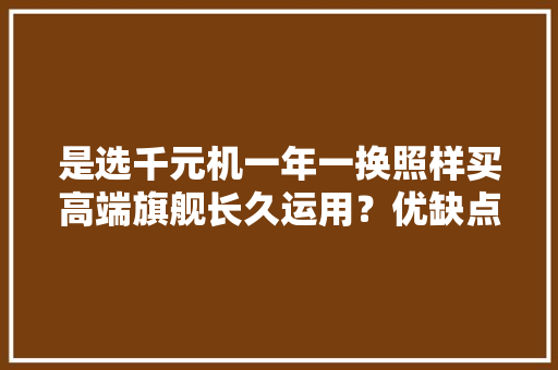 是选千元机一年一换照样买高端旗舰长久运用？优缺点明显